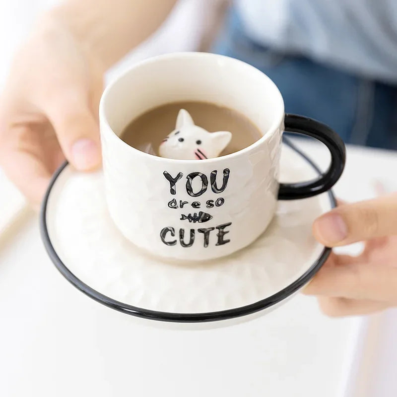 Cat Relief Ceramics Mug