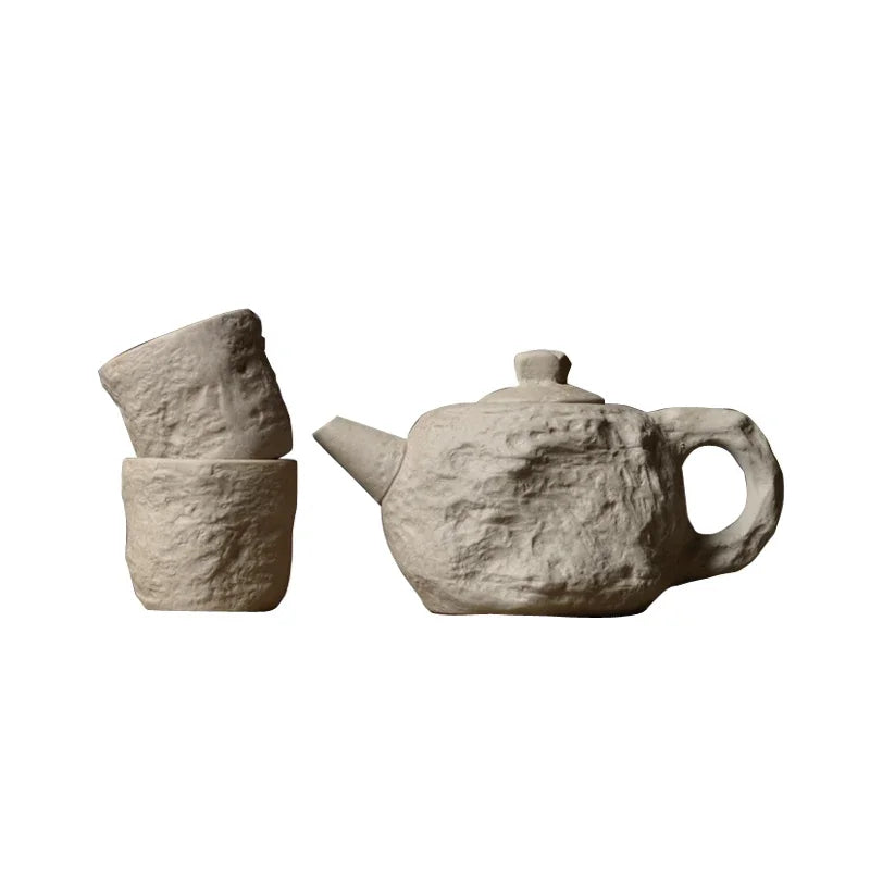 Hard stone teapot teacup