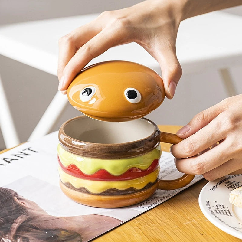 300ml Ceramic Hamburger Coffee Cup