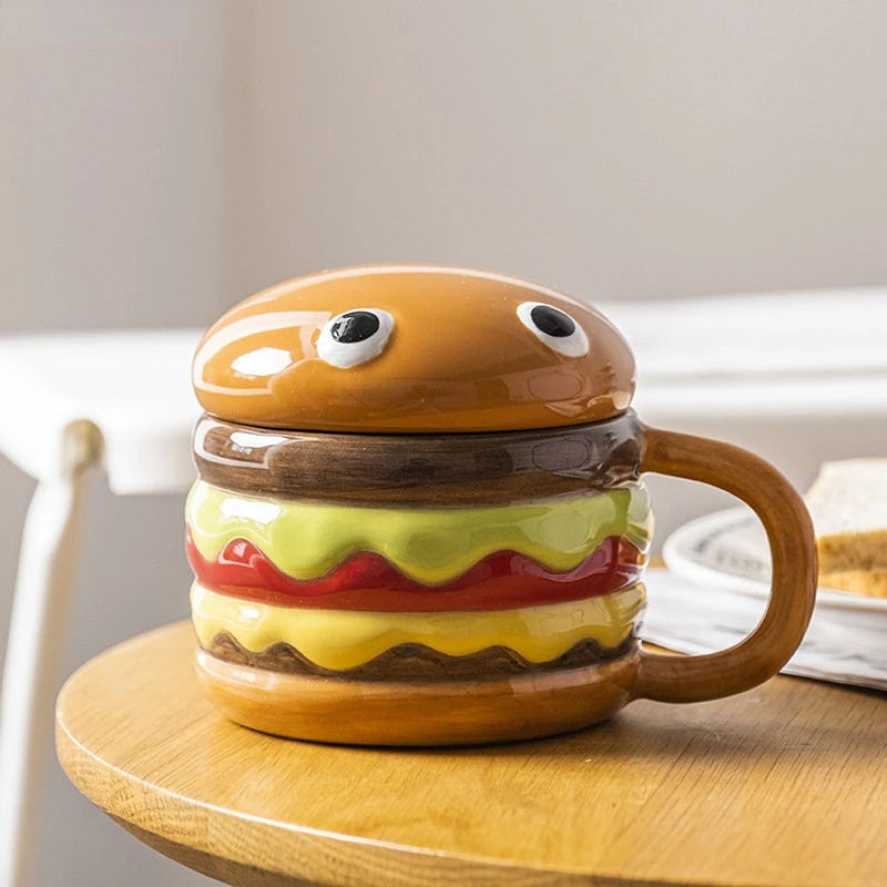 300ml Ceramic Hamburger Coffee Cup