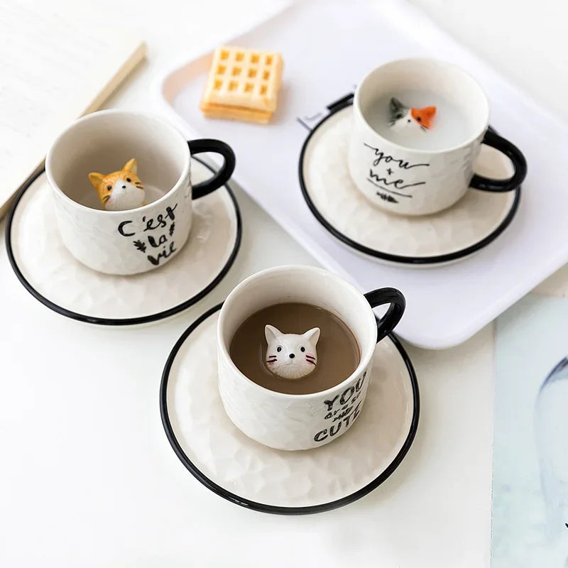 Cat Relief Ceramics Mug