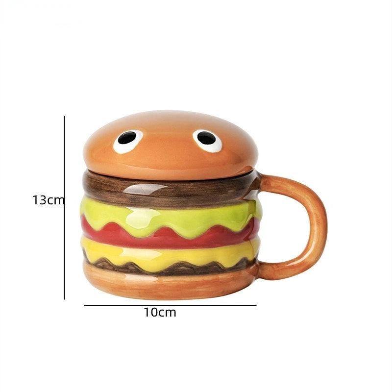 300ml Ceramic Hamburger Coffee Cup