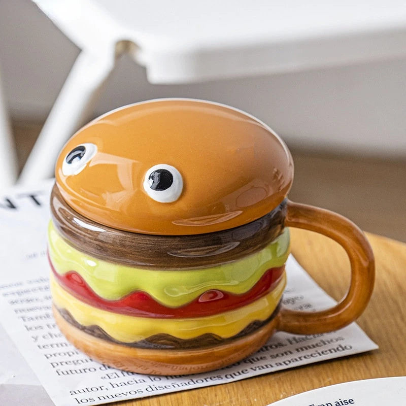 300ml Ceramic Hamburger Coffee Cup